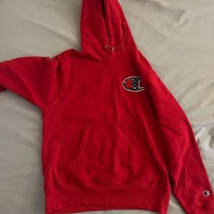 Champion red hoodie